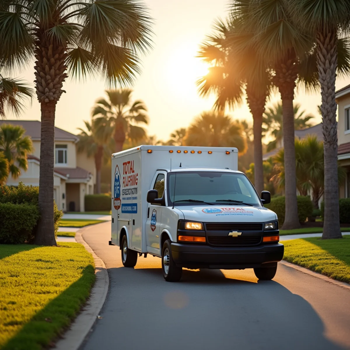 Total Plumbing & Construction service vehicle in Altamonte Springs, FL
