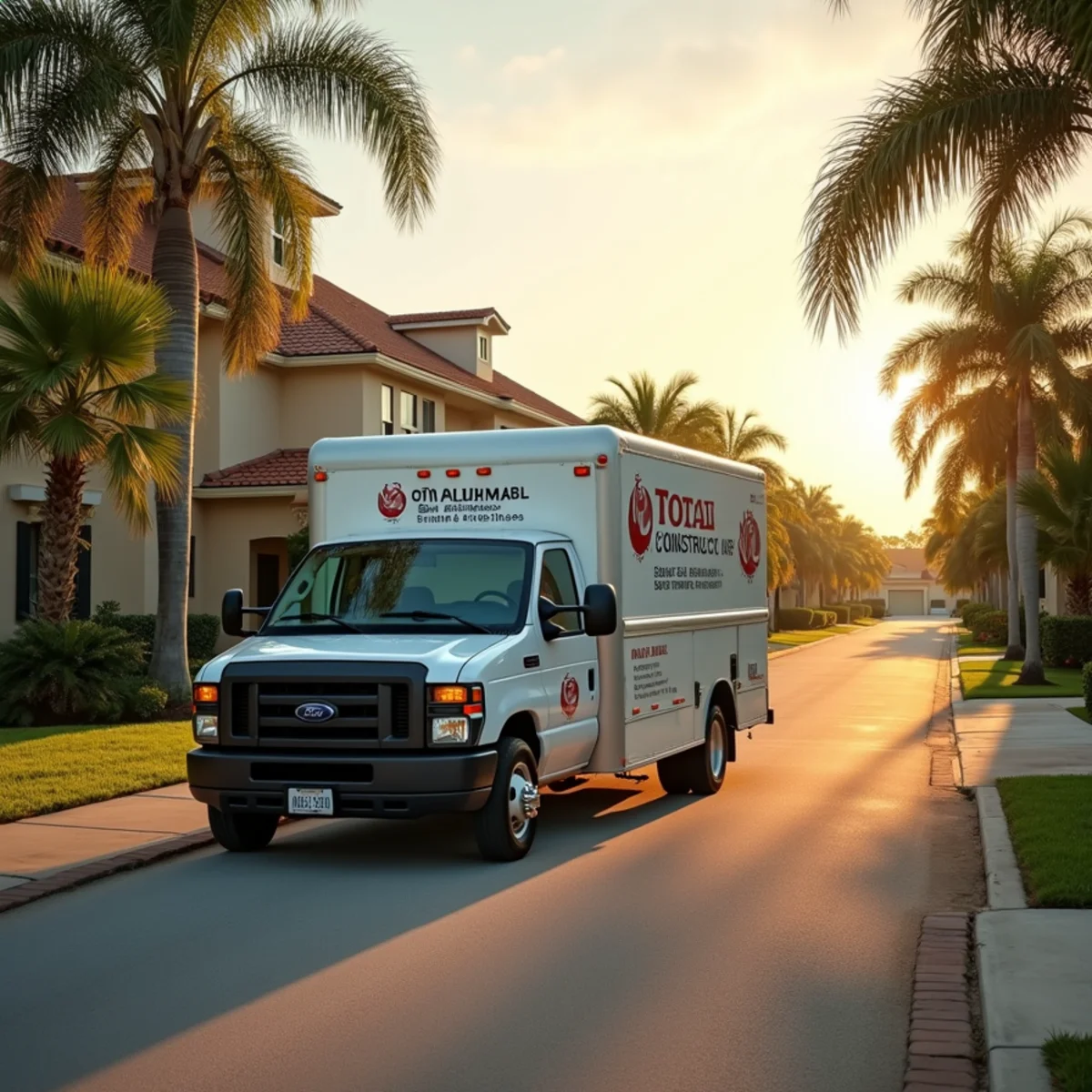 Total Plumbing & Construction service vehicle in Auburndale, FL