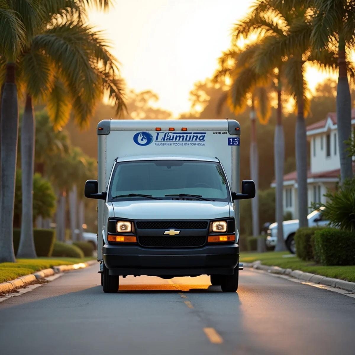 Total Plumbing & Construction service vehicle in Belle Isle, FL
