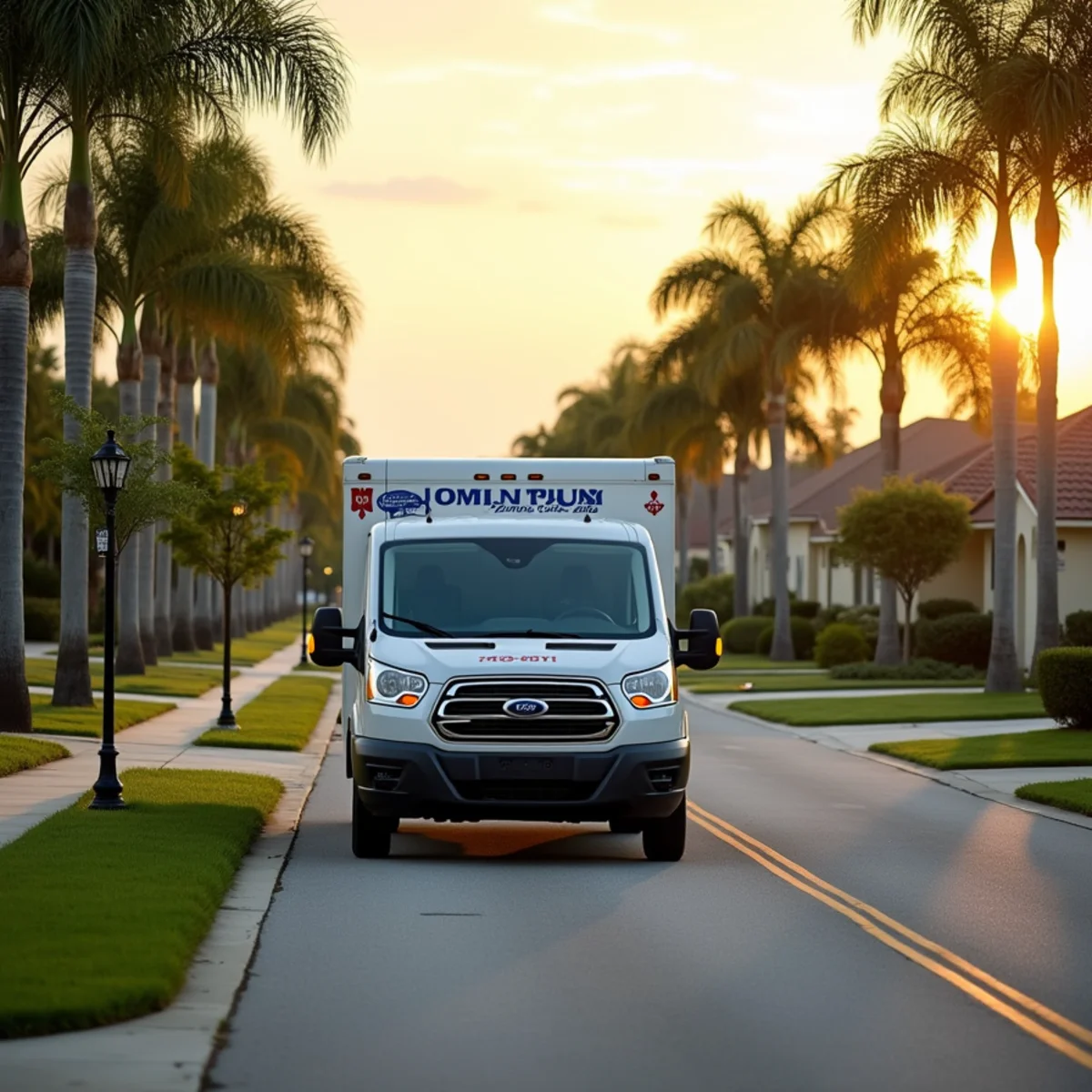 Total Plumbing & Construction service vehicle in Celebration, FL