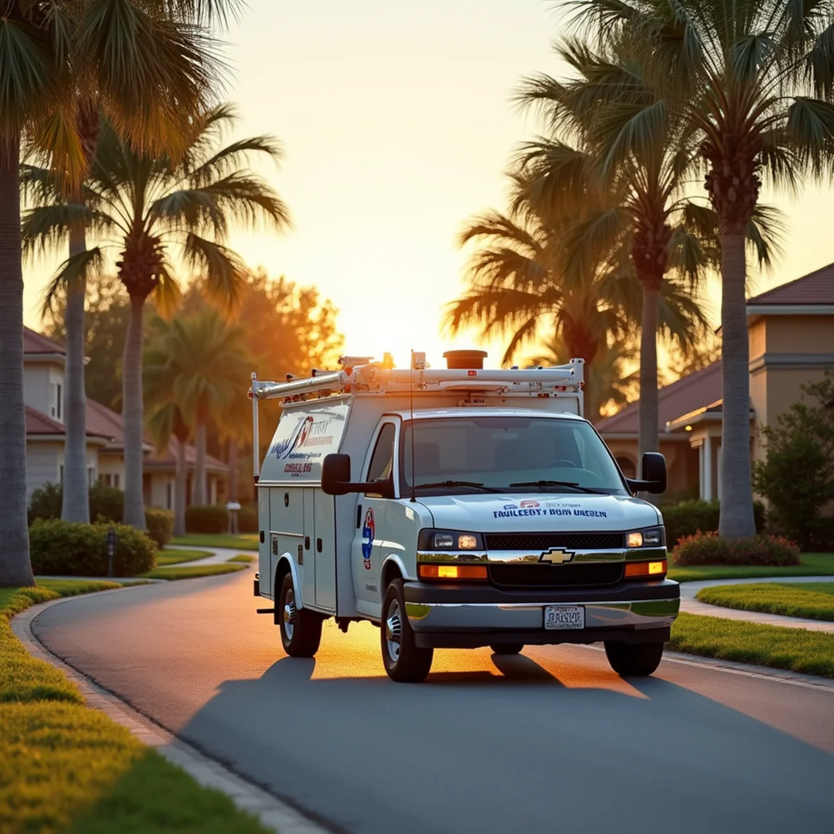 Total Plumbing & Construction service vehicle in Champions Gate, FL