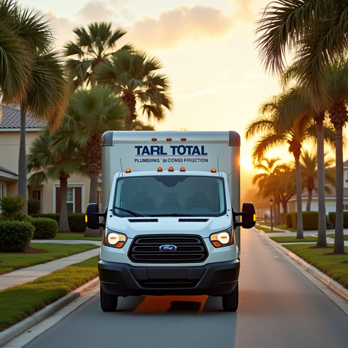 Total Plumbing & Construction service vehicle in Chuluota, FL