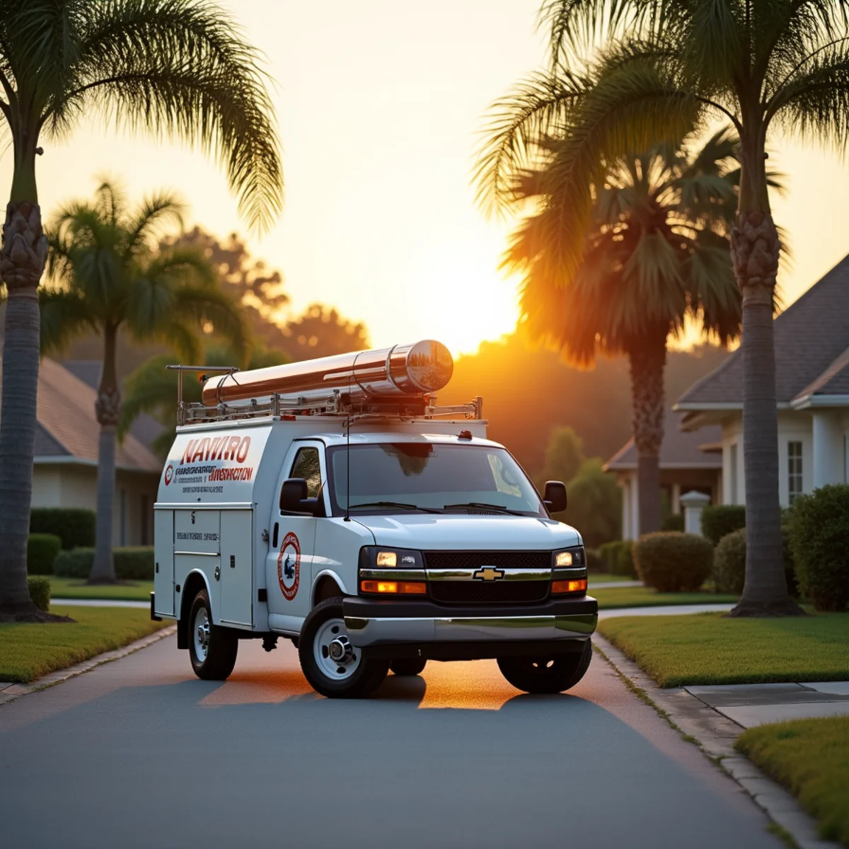 Total Plumbing & Construction service vehicle in DeBary, FL
