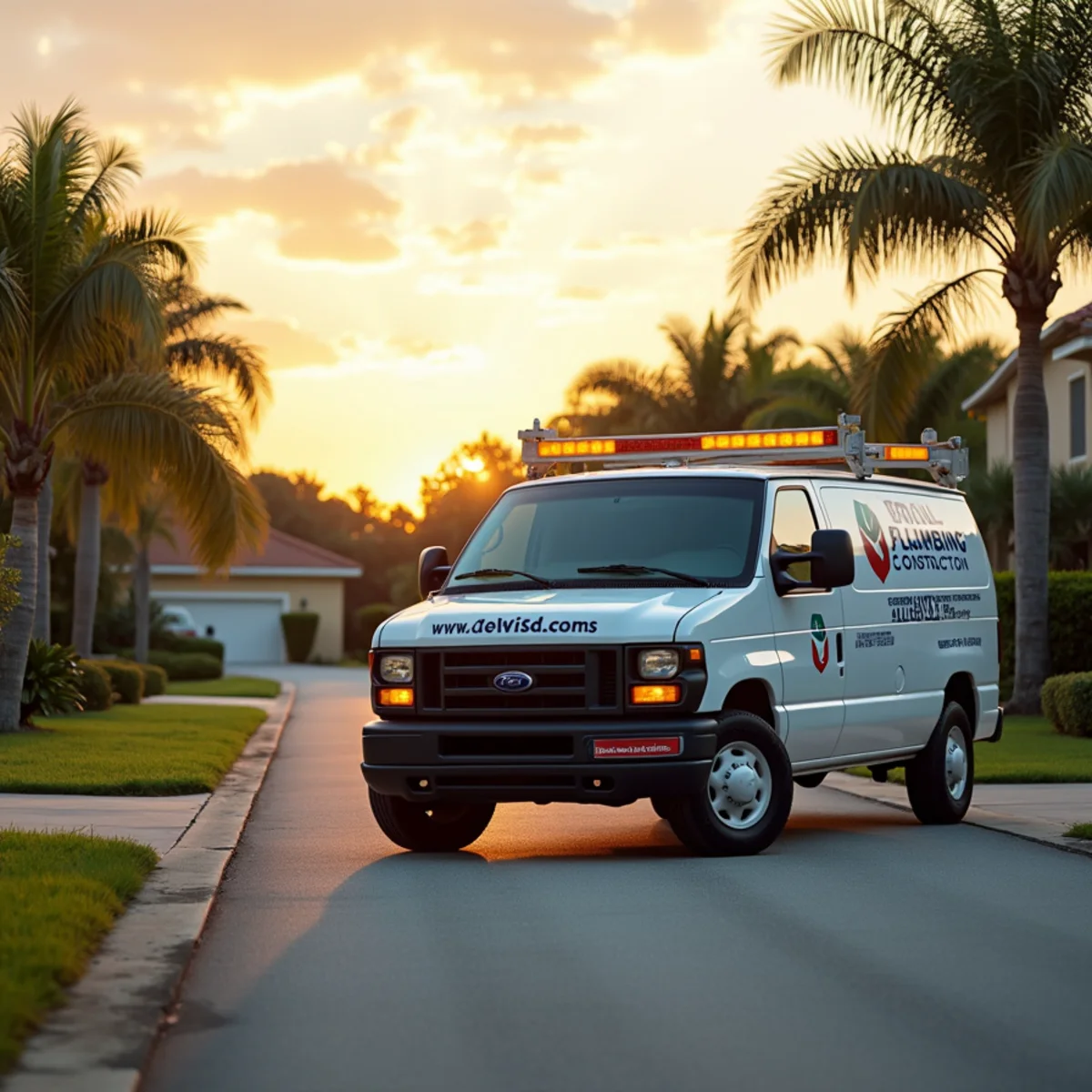 Total Plumbing & Construction service vehicle in Deltona, FL