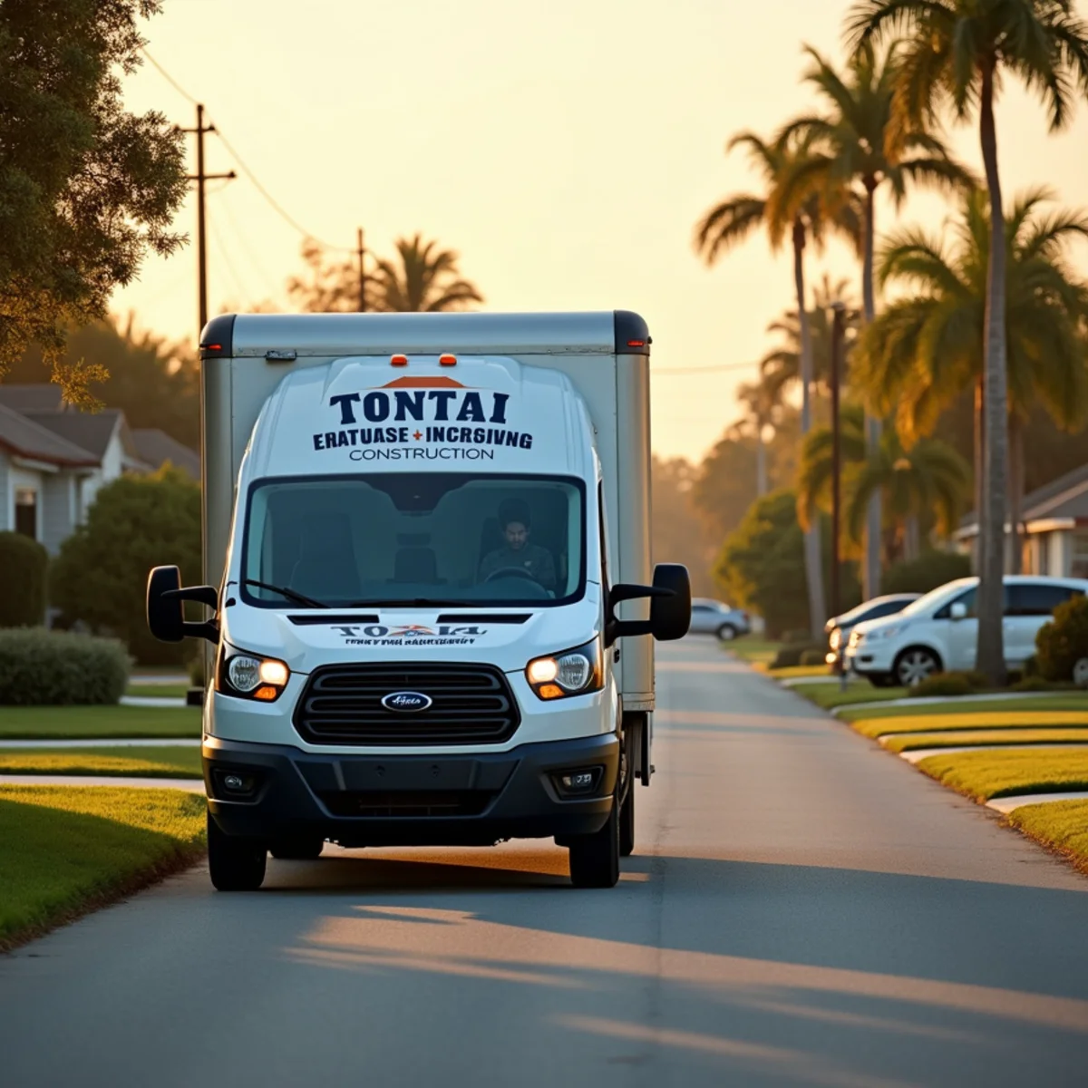 Total Plumbing & Construction service vehicle in Fairview Shores, FL