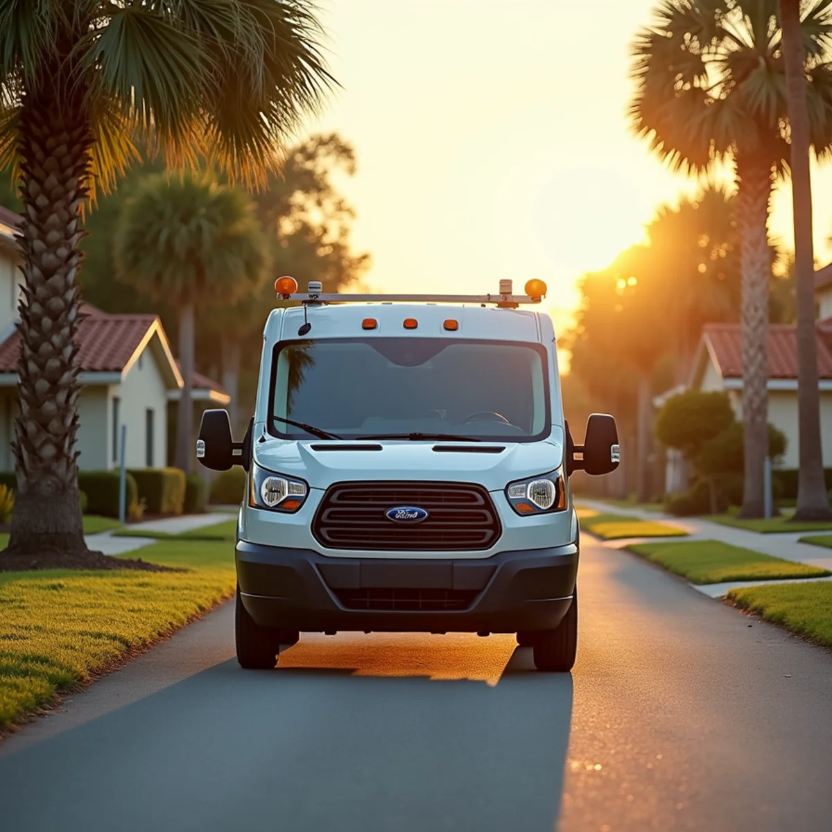 Total Plumbing & Construction service vehicle in Fern Park, FL