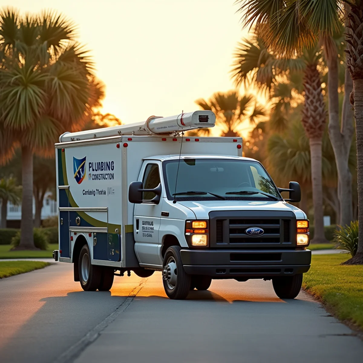 Total Plumbing & Construction service vehicle in Geneva, FL