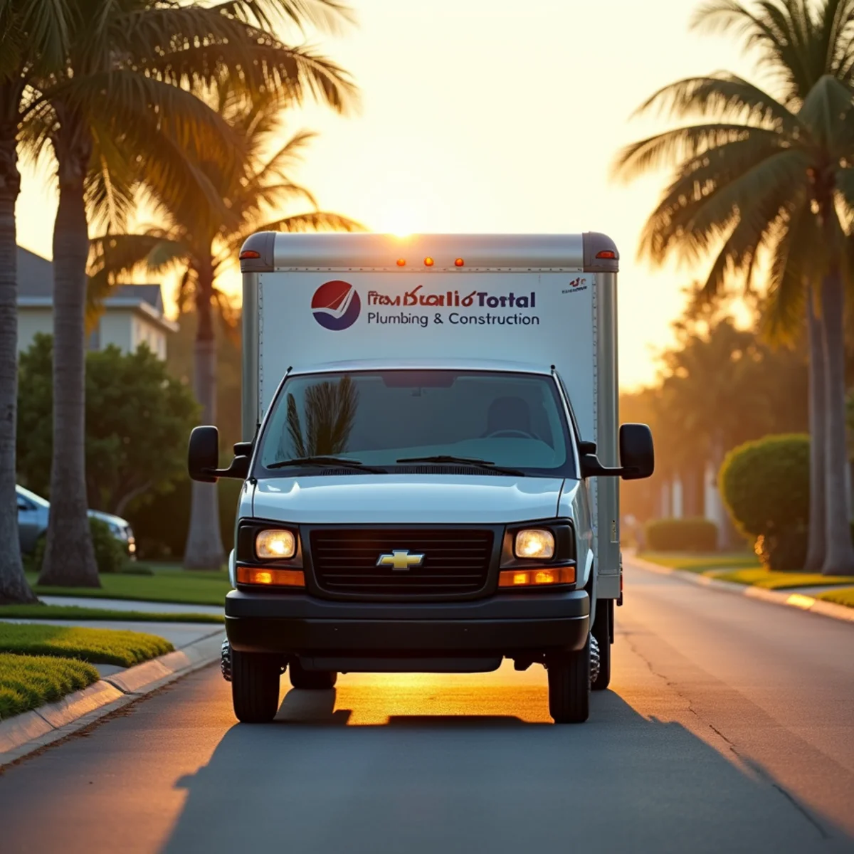 Total Plumbing & Construction service vehicle in Gotha, FL