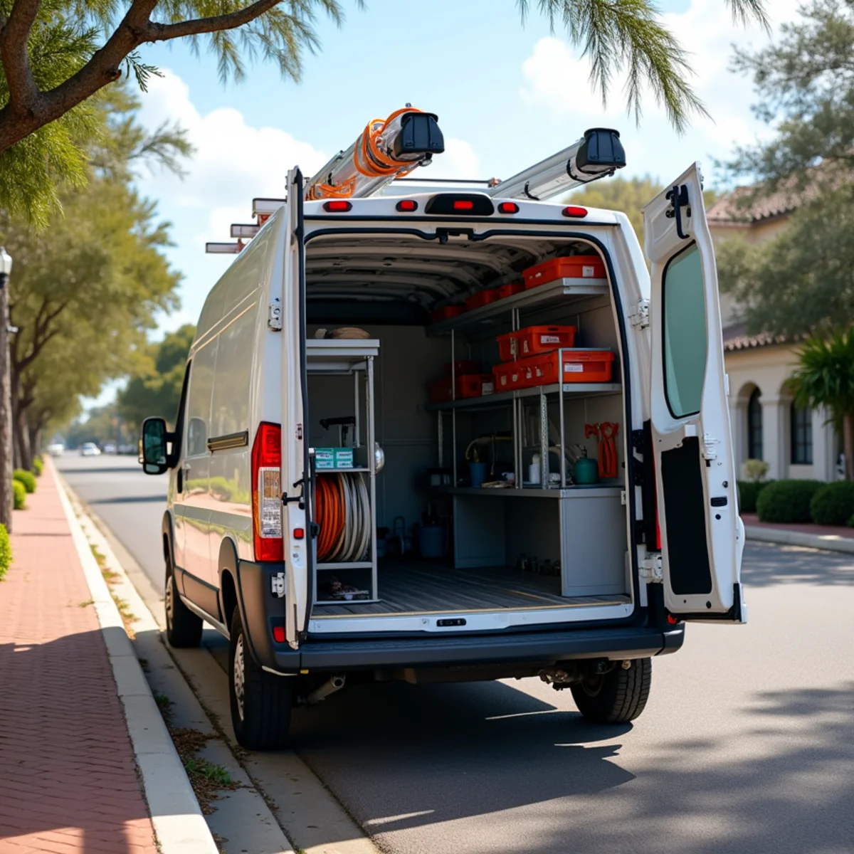 Total Plumbing & Construction emergency service van fully stocked and dispatched in Orlando Florida