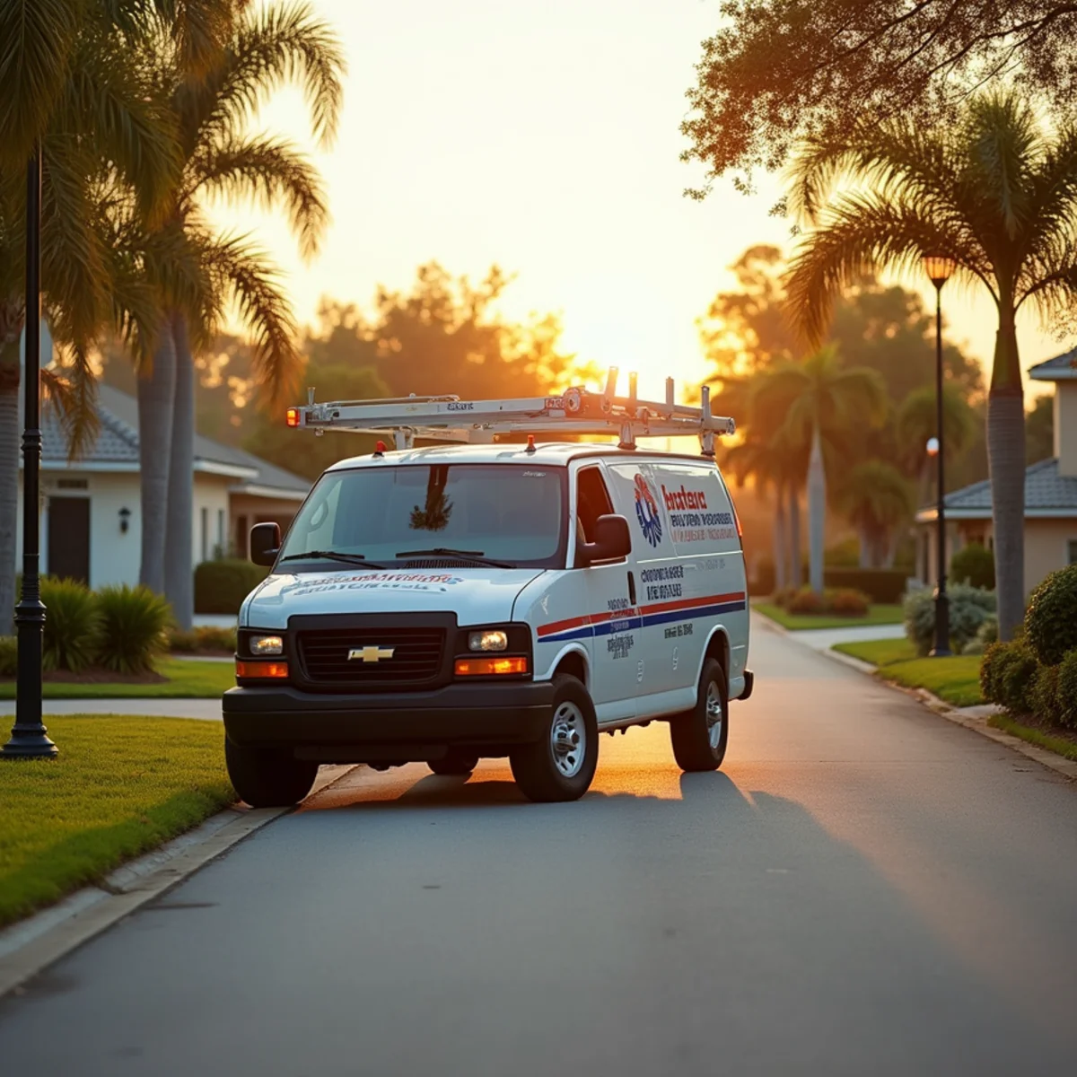 Total Plumbing & Construction service vehicle in Lake Mary, FL