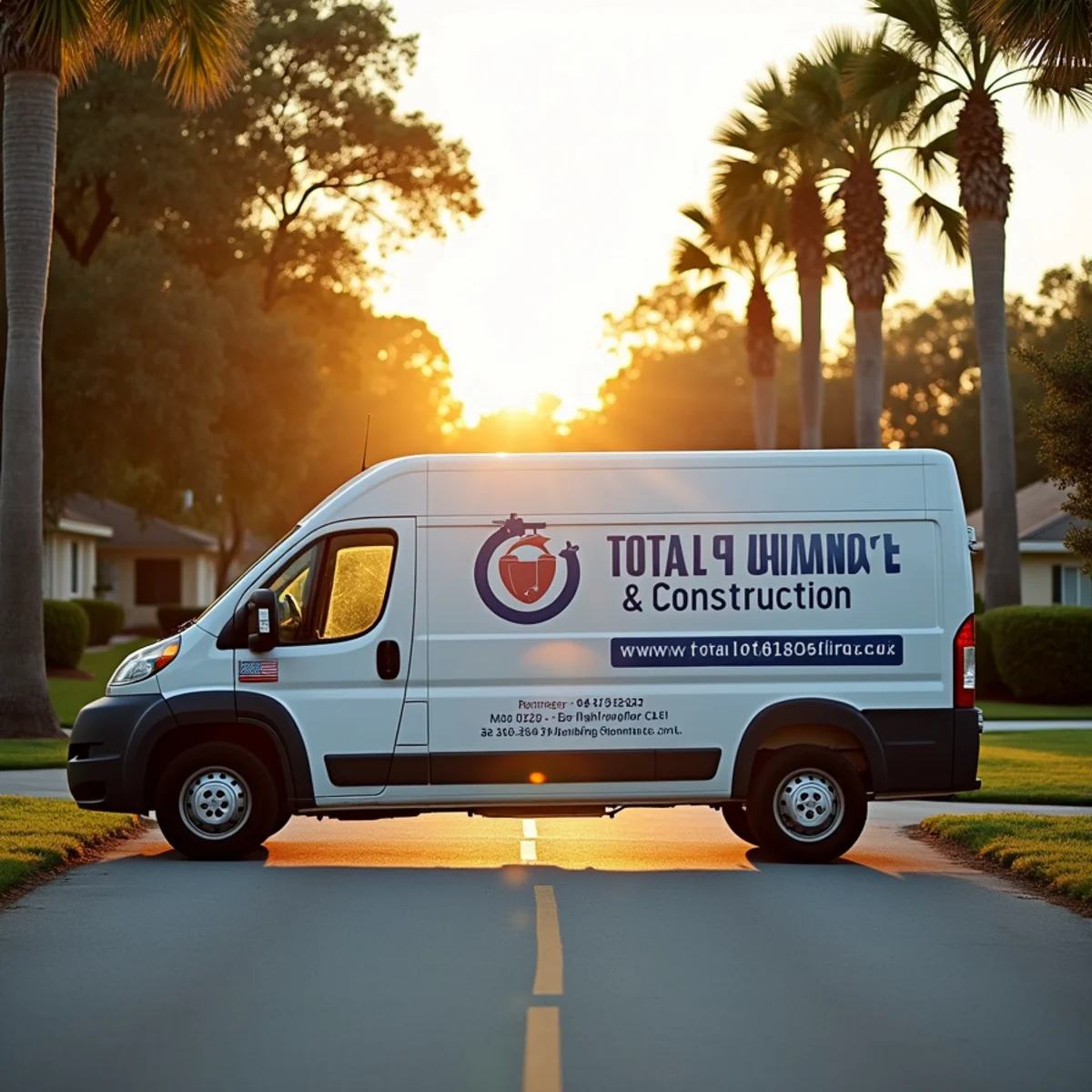 Total Plumbing & Construction service vehicle in Longwood, FL