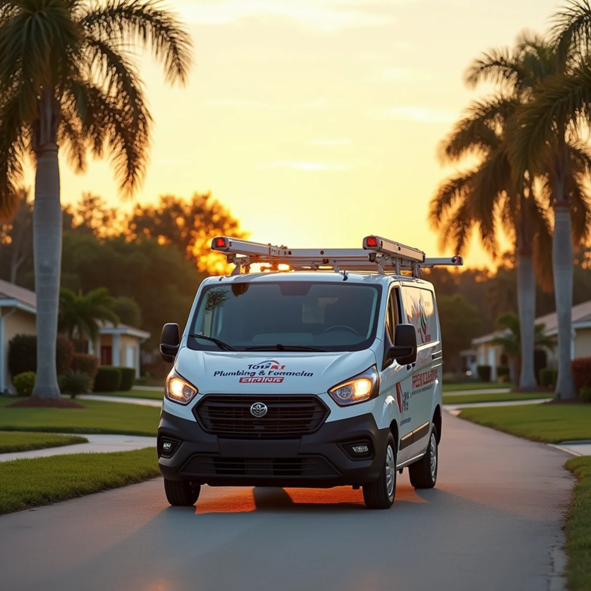 Total Plumbing & Construction service vehicle in Maitland, FL