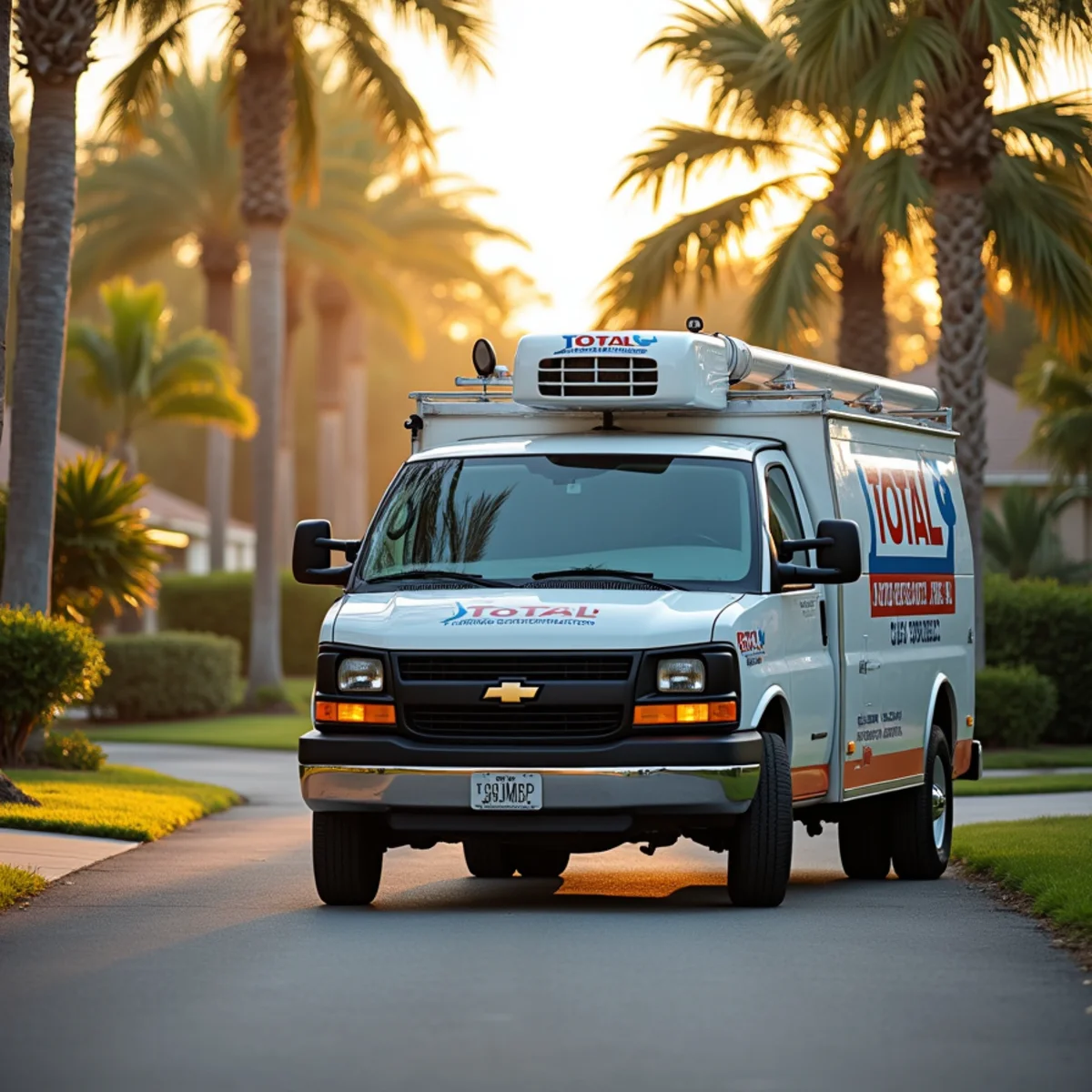 Total Plumbing & Construction service vehicle in Pine Castle, FL