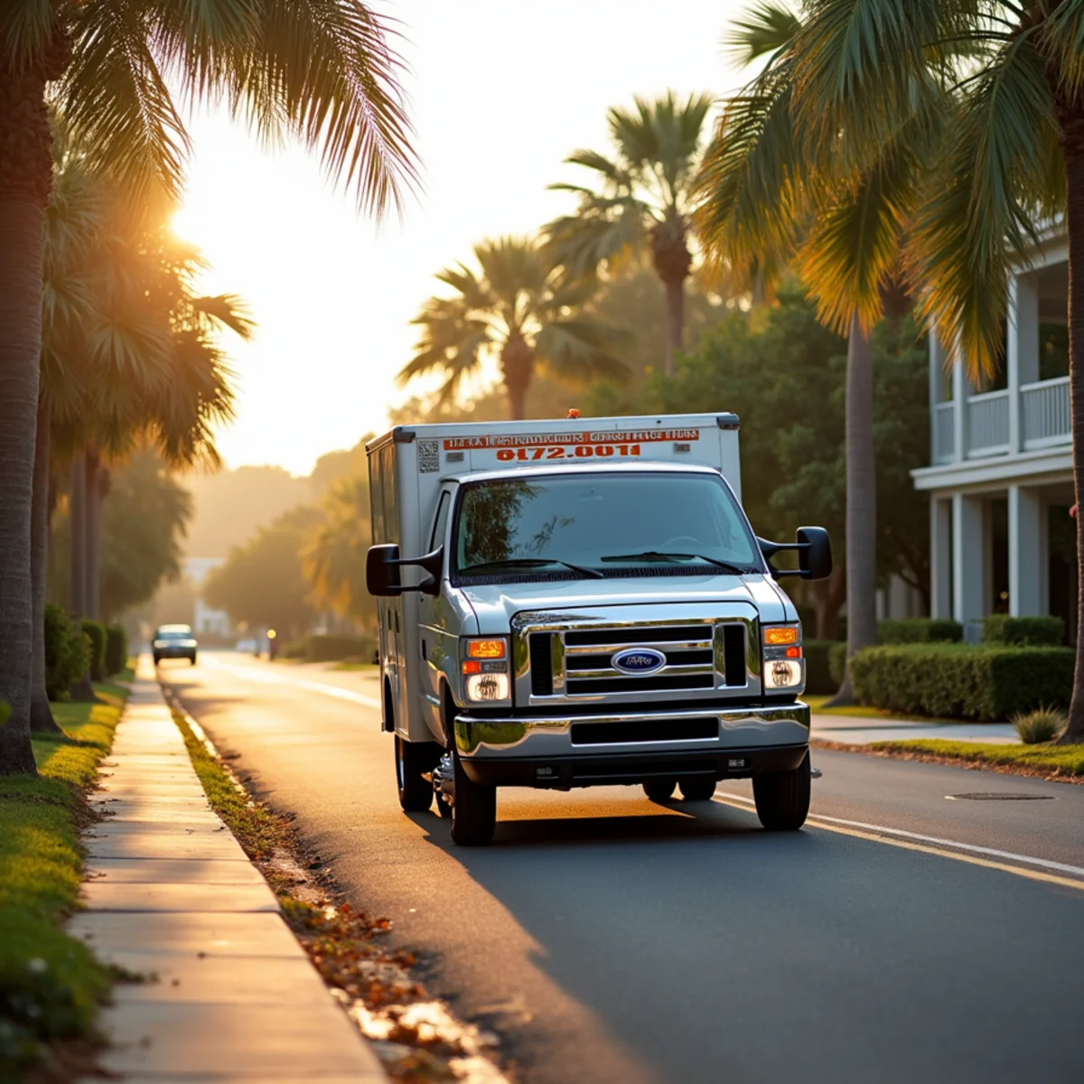 Total Plumbing & Construction service vehicle in Winter Park, FL