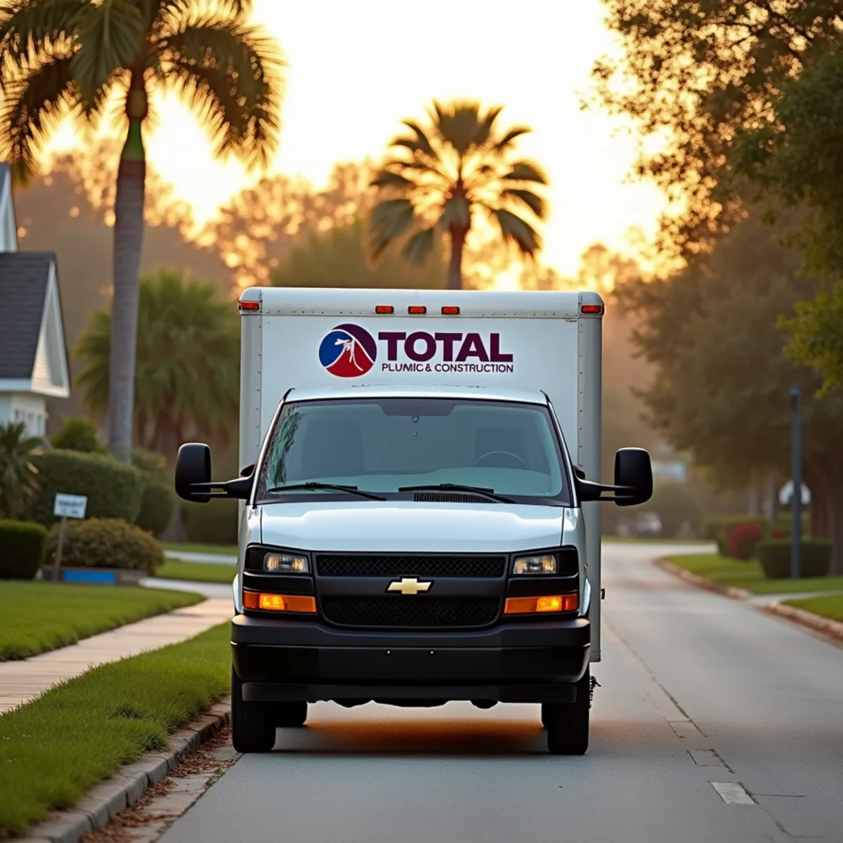 Total Plumbing & Construction service vehicle in Winter Springs, FL